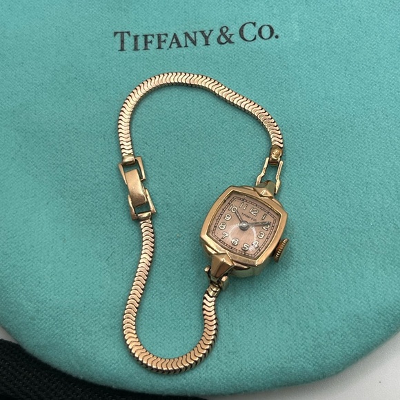 Vintage Tiffany & Co. 14K Rose Gold Snake Link Ladies Watch - Picture 10 of 10